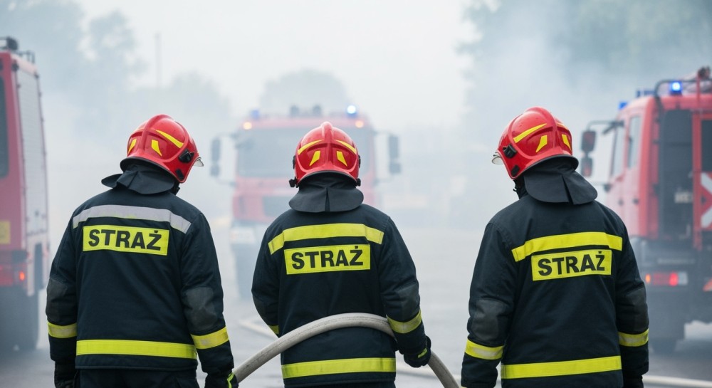 Tragiczny pożar w Kaźmierzowie: jedna ofiara, heroiczna akcja służb